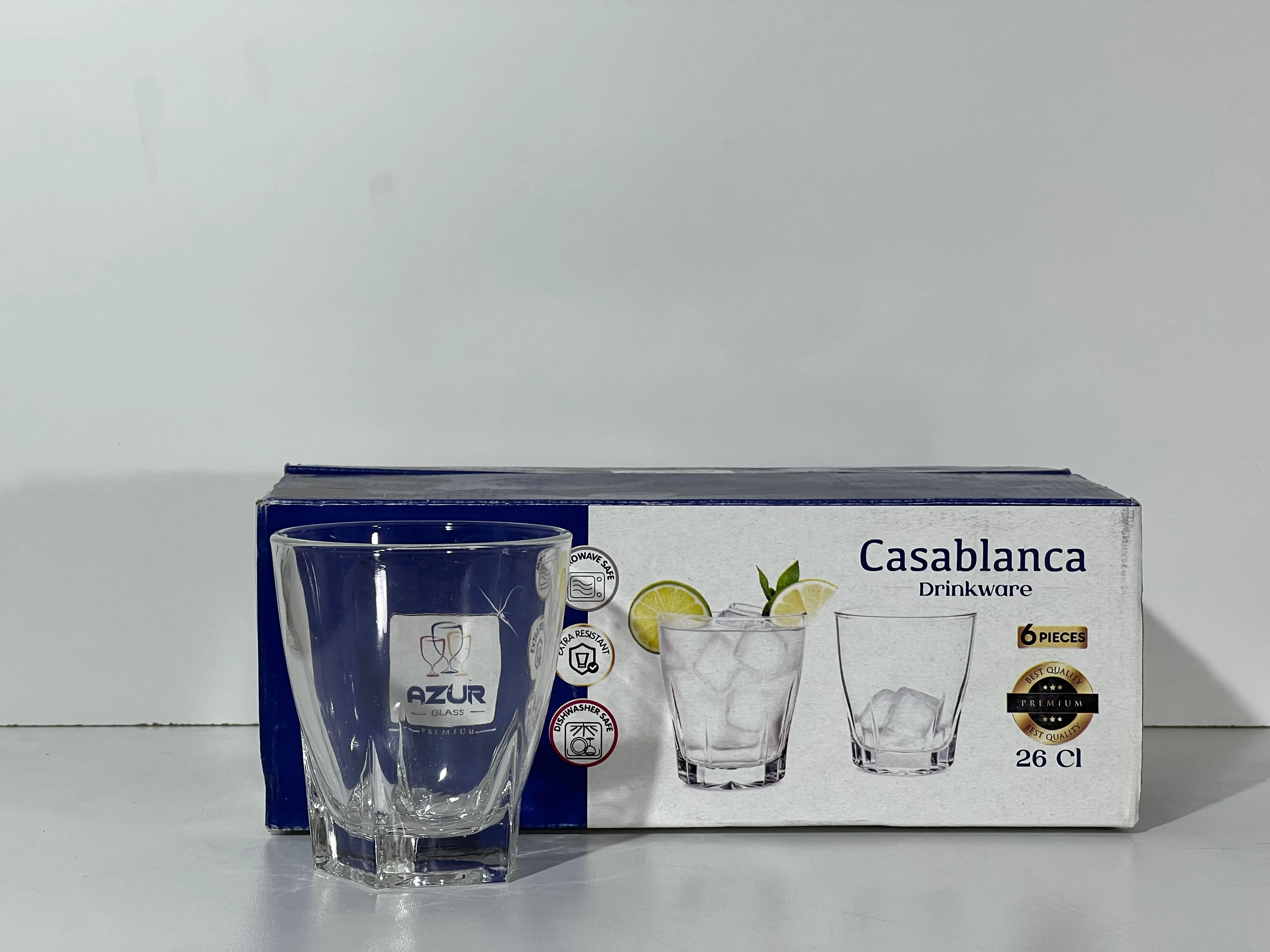 Coffret 6 verre Casablanca 26cl