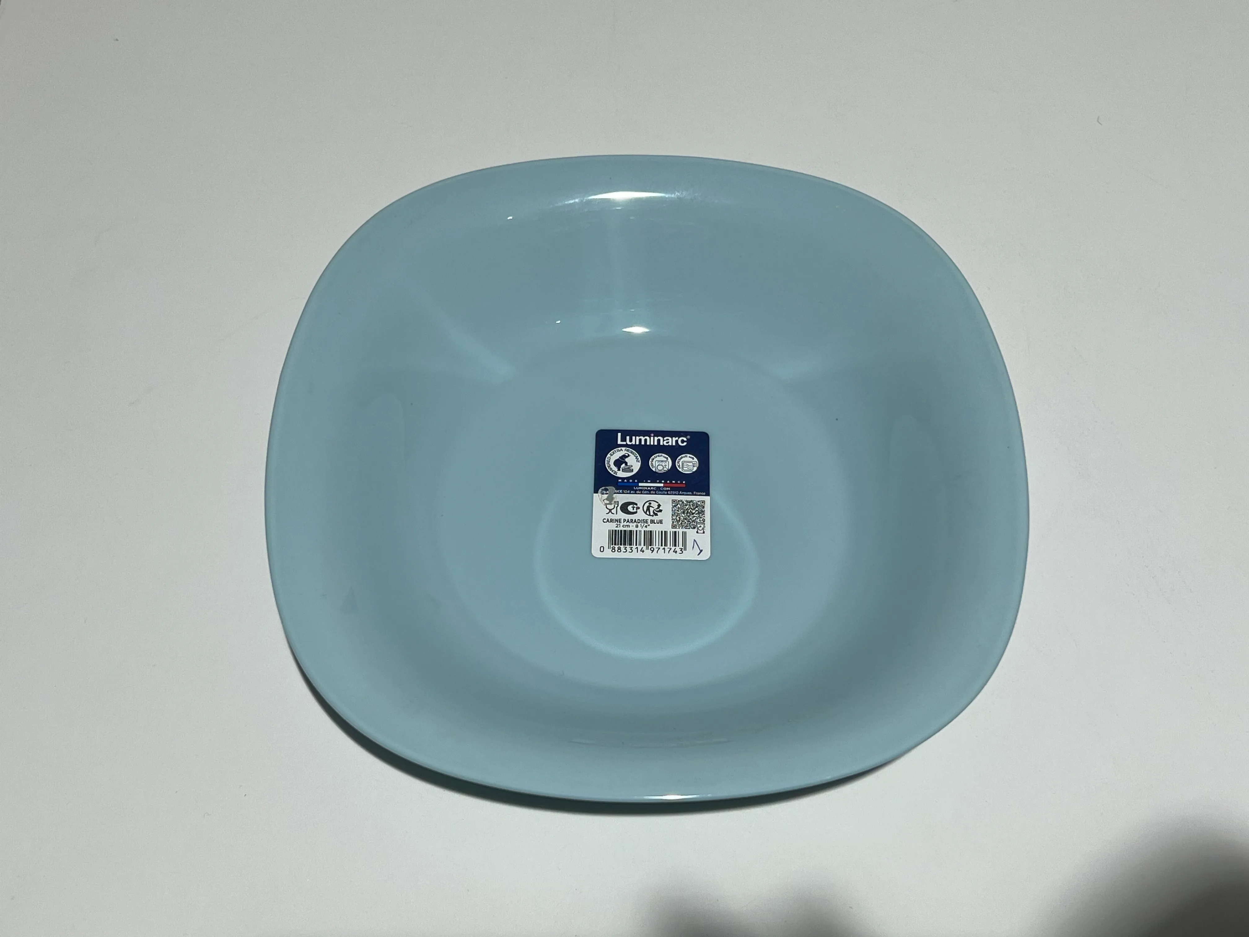 Assiette creuse Carine paradise blue